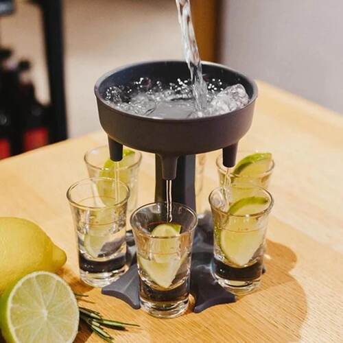 Shot Glass Dispenser – Easy Pour Party Essential for Even Drink Serving
