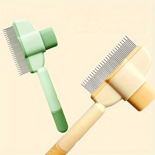 Self-cleaning Pet Flea Comb Grooming Brush