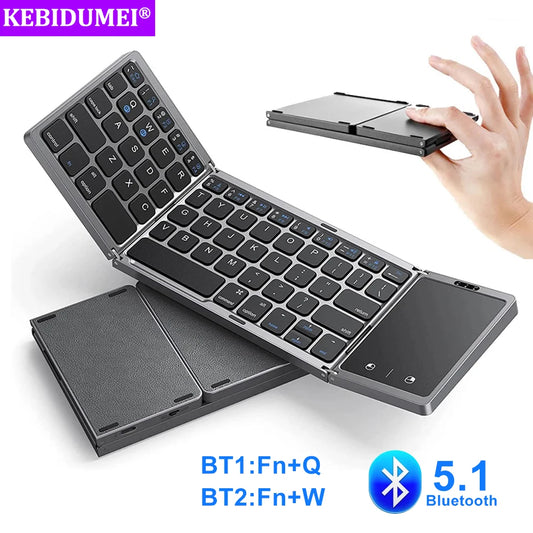 3-Folding Mini Wireless Keyboard