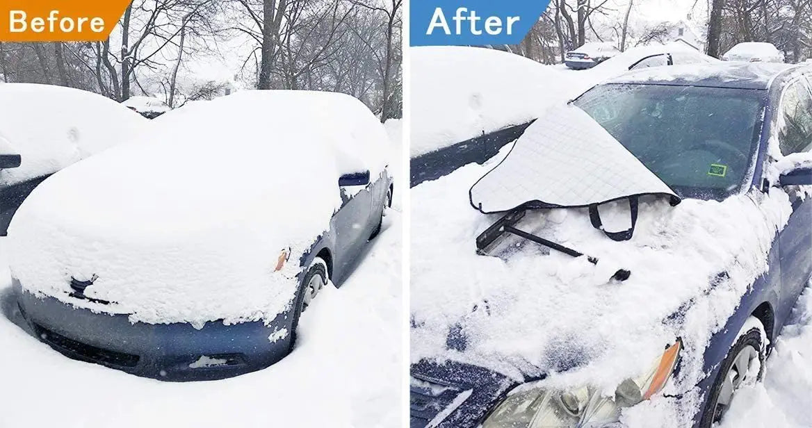 Universal Car Windshield Snow Cover - Frost Ice Rain & Sun Protector