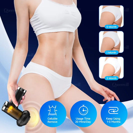 Portable Electric Massage Gun Body Sculpting Massager Deep Tissue Muscle Relaxation Massage Machine With 5 Heads For Full Body