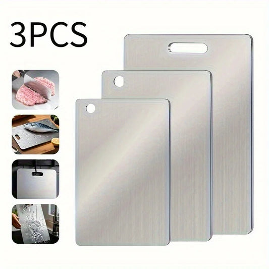 Stainless Steel Panel and Chopping Board Kitchen Household Thickened Double Sided Cutting Board