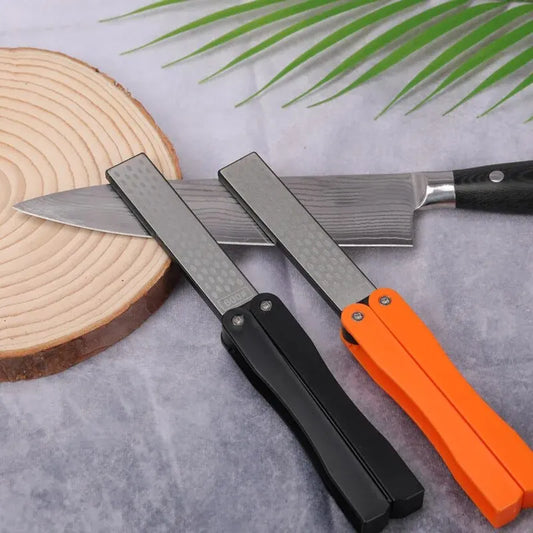 Portable Double Side Grindstone Professional Kitchen Sharpener for Pocket Folding Knife Sharpening Stone Sharpener Diamond