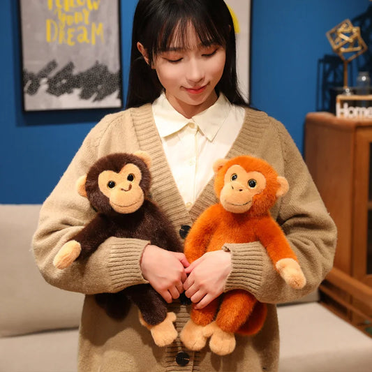 30/35CM Simulated Punch Monkey Plush Toys Soft Stuffed