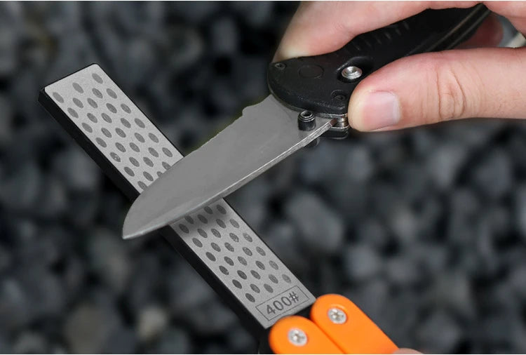 1pc Portable Double Side Grindstone Professional Kitchen Sharpener for Pocket Folding Knife Sharpening Stone Sharpener Diamond