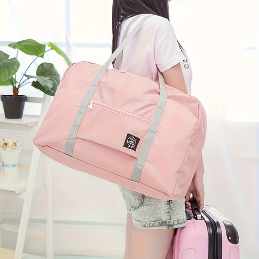 Foldable Travel Duffel Bag for Airlines Carry on Bag for Women and Girls Lightweight Large Capacity Sports Weekend Trip Overnight