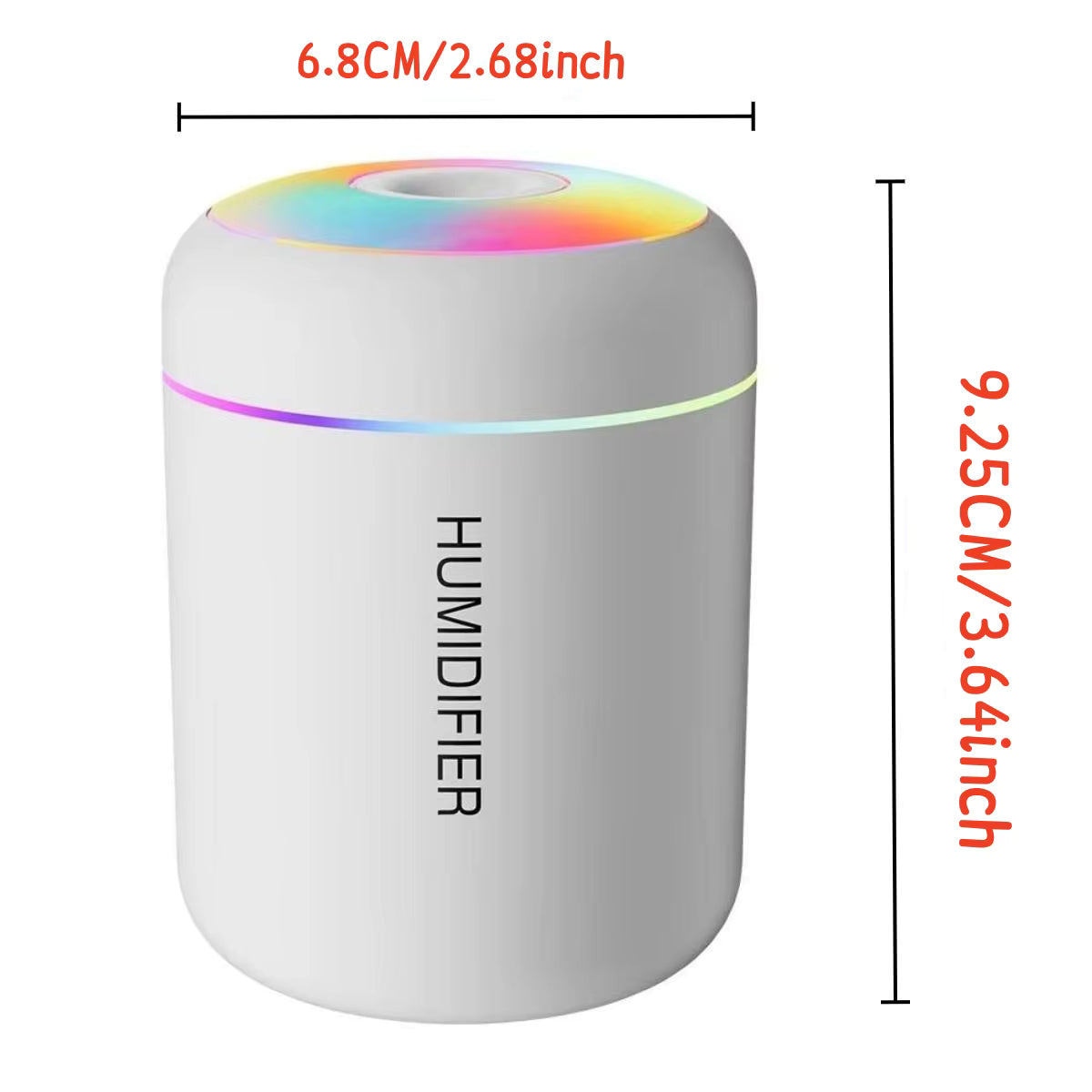 2X-180ML Mini USB Air Humidifier & Essential Oil Aroma Diffuser