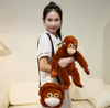 Punch Monkey Orangutan Doll Super Soft Stuffed Bag Animals Plush Toys