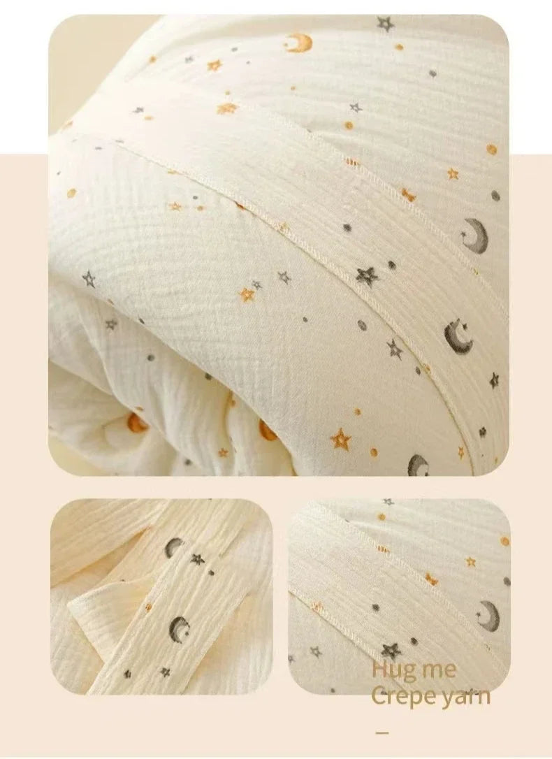 High Quality Cotton Newborn Swaddle Blanket with Cute Bunny Ears Hospital Delivery Wrap Extra Soft Thermal Baby Swaddling New