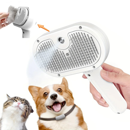 Pet Spray Grooming Comb Steam Brush for Dogs and Cats