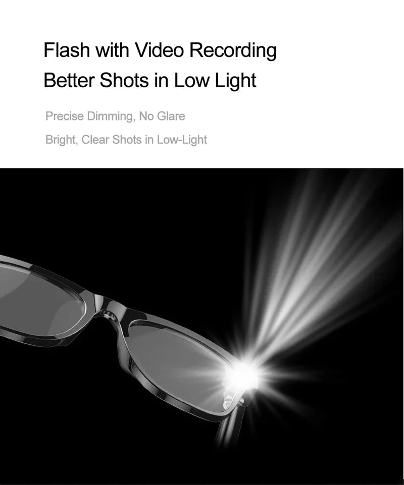 Xiaomi 6K HD AI Smart Glasses Chat 260Mah Battery Voice Assistant Control GPT 100MP Camera Bluetooth Call Smart Glasses 2025