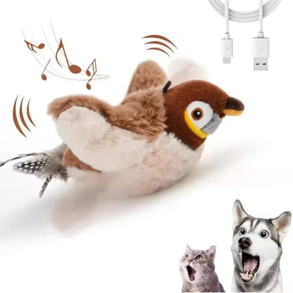 Flapping Bird Touch Toy For Pet