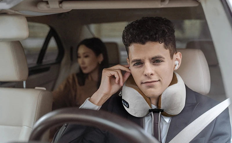 U-shaped neck massager, USB charging portable home car travel electric pillow suitable for relaxing the neck and shoulders