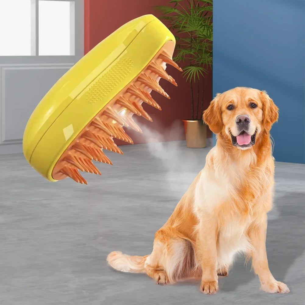Pet Spray Grooming Comb Steam Brush for Dogs and Cats