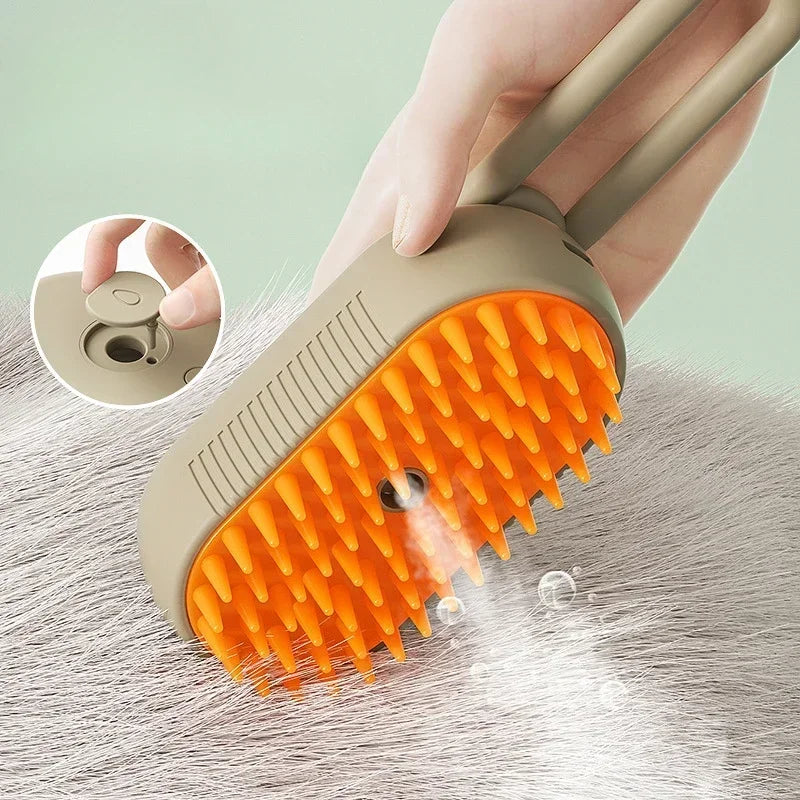 Pet Spray Grooming Comb Steam Brush for Dogs and Cats