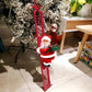 Electric Climbing Ladder Santa Claus, Music Doll Christmas Ornament Decoration, Home Christmas Tree Hanging Decor NewYear Gift