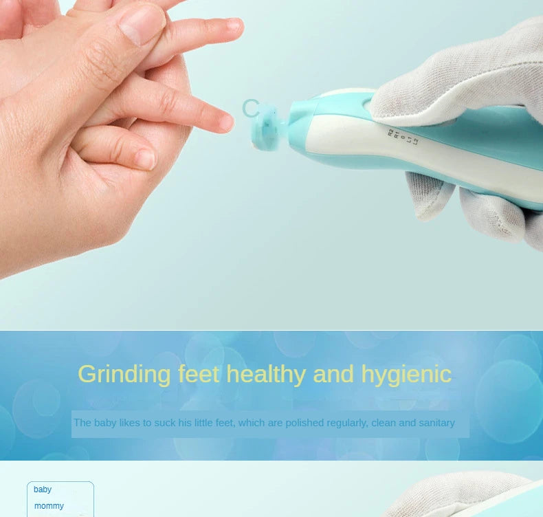 Multifunctional Electric Baby Nail Trimmer Baby Nail File Clippers Toes Fingernail Cutter Trimmer Manicure Tool Set Baby Care