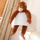Punch Monkey Orangutan Doll Super Soft Stuffed Bag Animals Plush Toys
