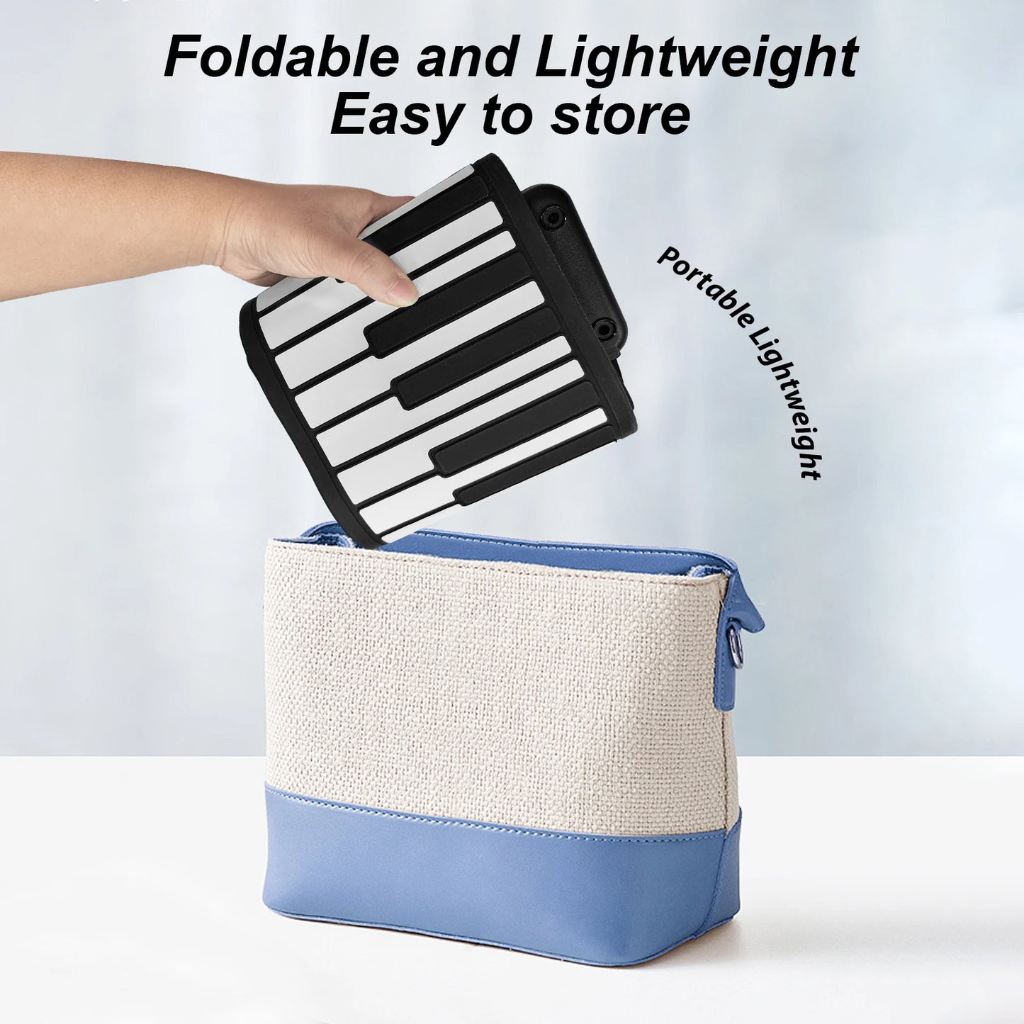 88 Key Portable Piano Handroll Electronic Piano Environmental Silicone Foldable Piano Home Practice Professional Electronic Pian