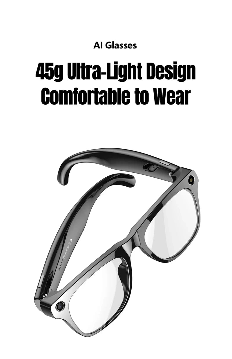 Xiaomi 6K HD AI Smart Glasses Chat 260Mah Battery Voice Assistant Control GPT 100MP Camera Bluetooth Call Smart Glasses 2025
