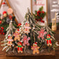 CF-549/12pcs Christmas Dwarf Wooden Pendant Christmas Tree Hanging Ornaments New Year 2024 Christmas Gift Decorations Noel Home Decor