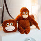 Punch Monkey Orangutan Doll Super Soft Stuffed Bag Animals Plush Toys