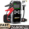 150PSI Air Pump Car Battery Emergency Boosters 7000A Car Jump Starter Power Bank Portable Starting Device Car Starter New
