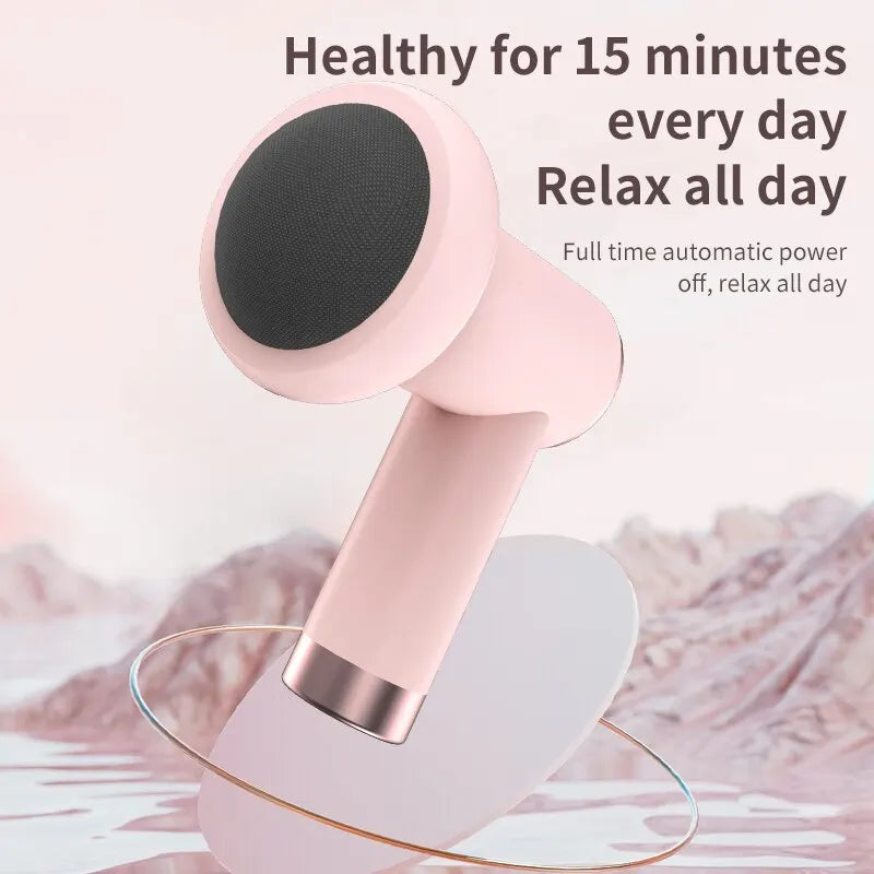 6 Speed Massage Gun Settings 5 Interchangeable Heads Rechargeable Mini Fat-Reducing Massager Body Shaping Muscle Relaxation