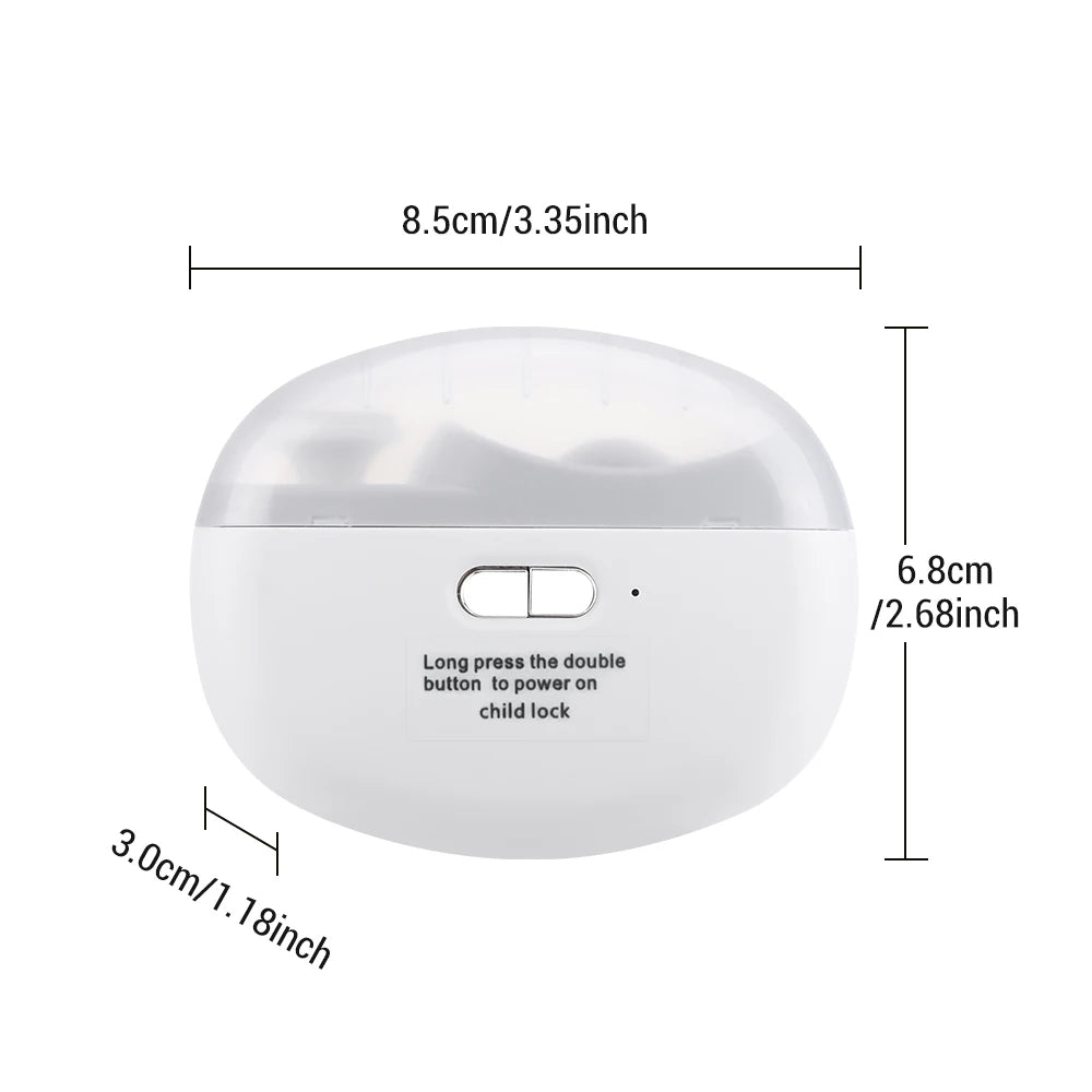 Electric Nail Clipper Grinding and Polishing with Light Automatic Nail Trimmer Rechargeable Nail Cutter Manicure for Baby Adult
