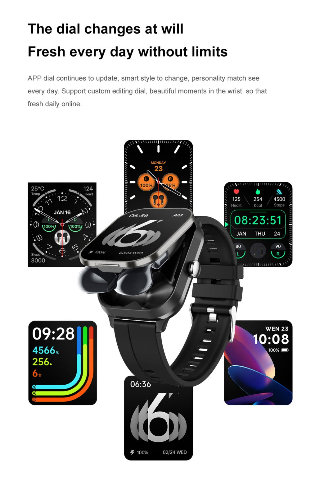 Smartwatch with Earbuds