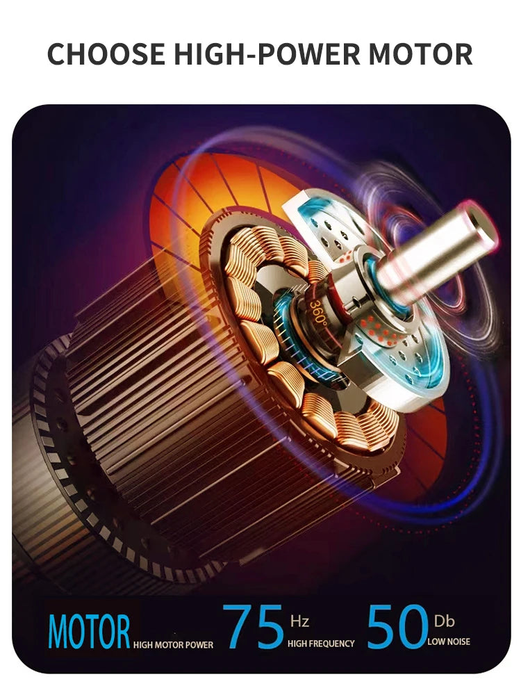 Electric Muscle Relaxor Fascia Gun with 8 Heads Touch Screen Fitness Grade Neck Membrane Grabbing Device Massage Machine Vibrati