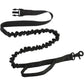 Dog Running Waist Leash Nylon Pet Leash with Waist Bag Retractable Elastic Belt Dog Traction Rope Reflective Belt Buckle