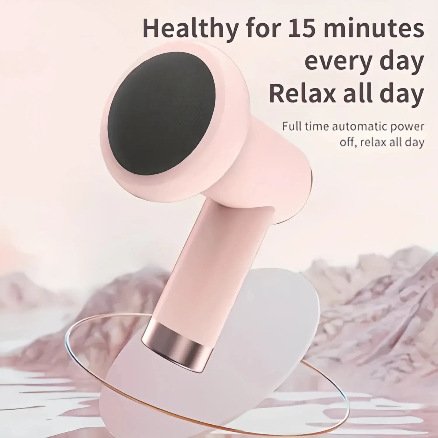 6 Speed Massage Gun Settings 5 Interchangeable Heads Rechargeable Mini Fat-Reducing Massager Body Shaping Muscle Relaxation