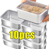 Stainless Steel Food Container with Cover Small Thicken Fresh-keep Food Fruit Lid Sealed Storage Box  Kitchen Fridge Organizer