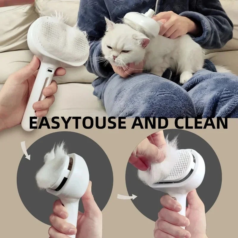 Pet Spray Grooming Comb Steam Brush for Dogs and Cats