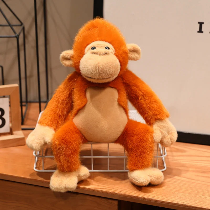 30/35CM Simulated Sharp-headed Monkey Plush Toys Soft Stuffed Cartoon Animal Doll Golden Monkey Pillow Kawaii Gifts