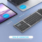 3-Folding Keyboard Mini Wireless Keyboard Foldable Dual Bluetooth Keyboard with Touchpad for Windows Android IOS iPad Phone