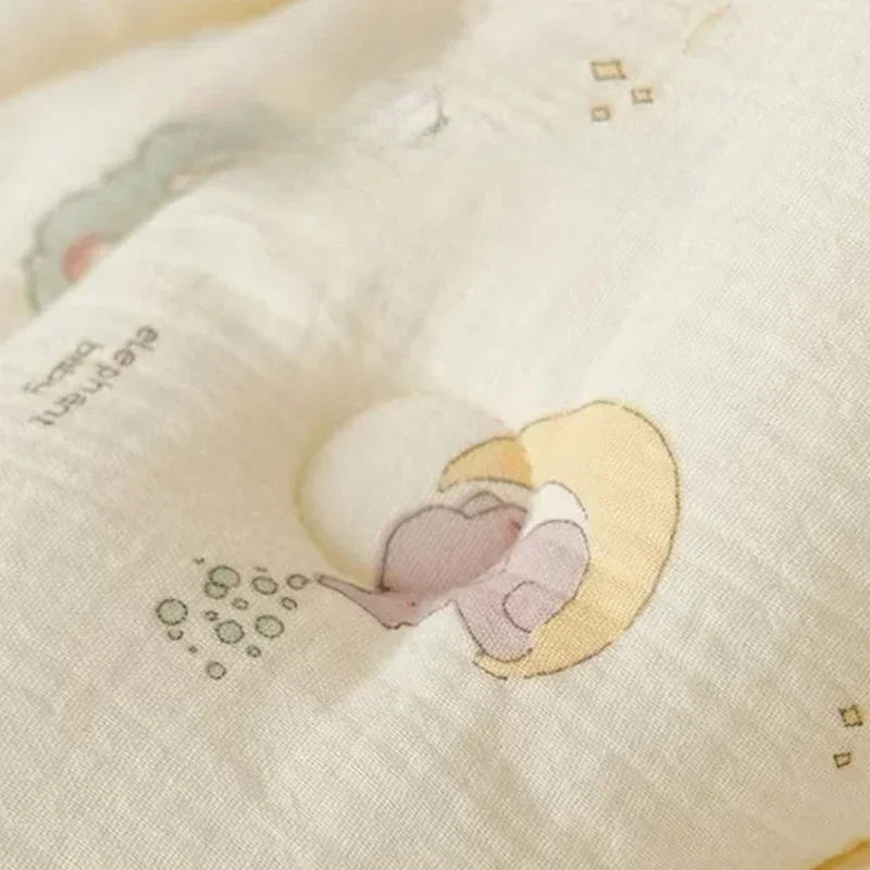 High Quality Cotton Newborn Swaddle Blanket with Cute Bunny Ears Hospital Delivery Wrap Extra Soft Thermal Baby Swaddling New